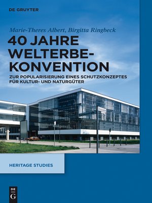 cover image of 40 Jahre Welterbekonvention